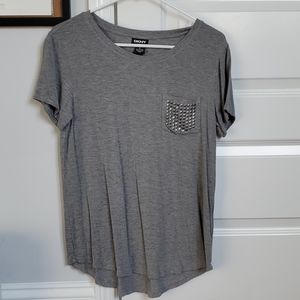 Womens DKNY pocket tee